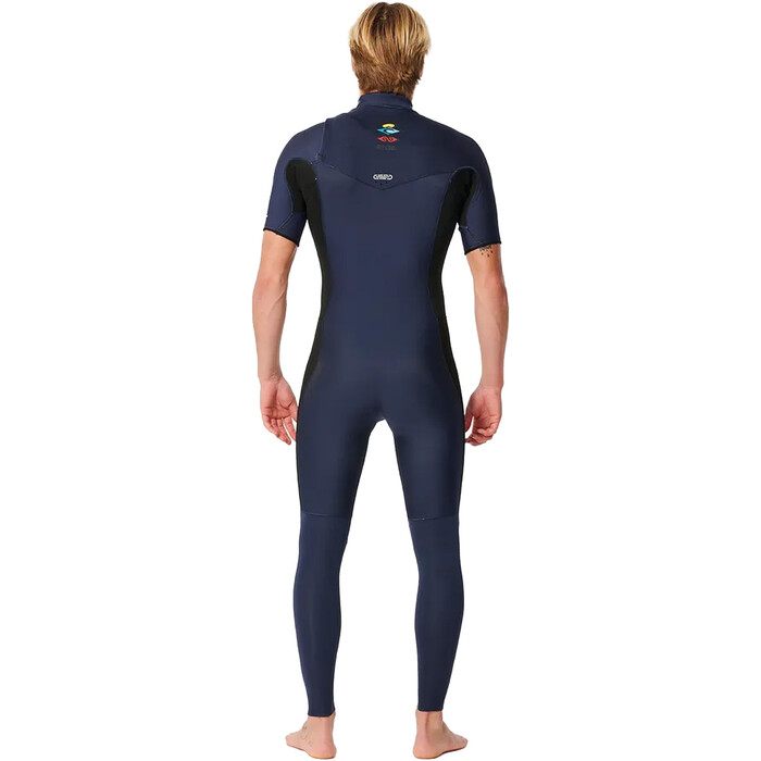 2024 Rip Curl Mnner Dawn Patrol Performance 2mm Kurzmelig Brustreiverschluss Neoprenanzug 15LMFS - Dark Navy